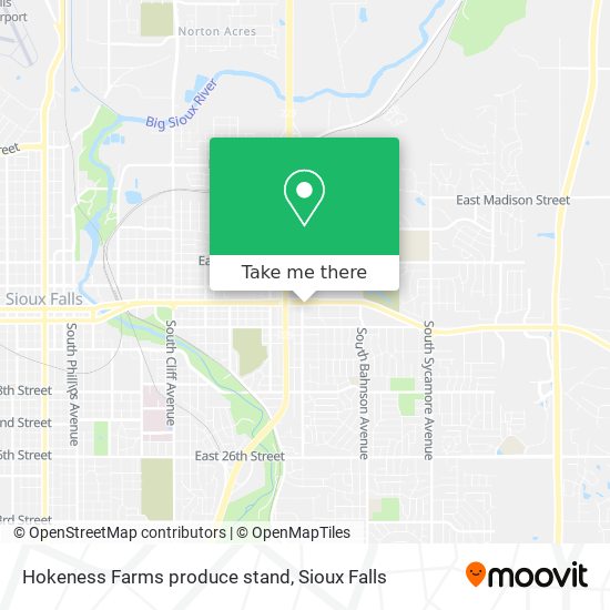 Mapa de Hokeness Farms produce stand