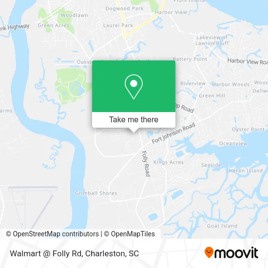 Walmart @ Folly Rd map