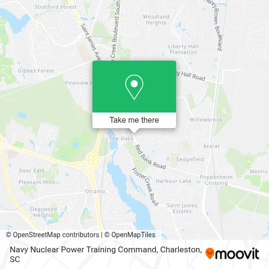 Navy Nuclear Power Training Command map