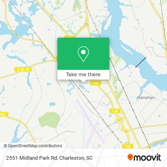Mapa de 2551 Midland Park Rd