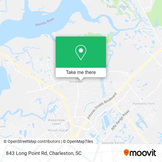 Mapa de 843 Long Point Rd