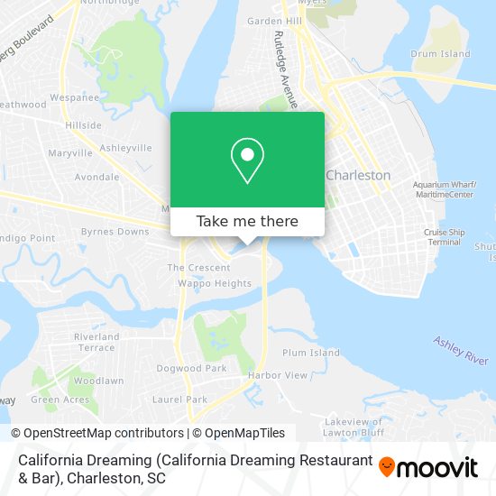 California Dreaming (California Dreaming Restaurant & Bar) map