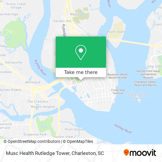 Musc Health Rutledge Tower map