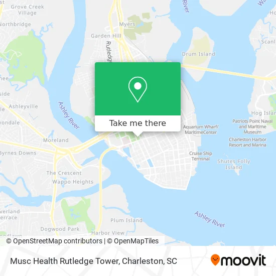 Musc Health Rutledge Tower map