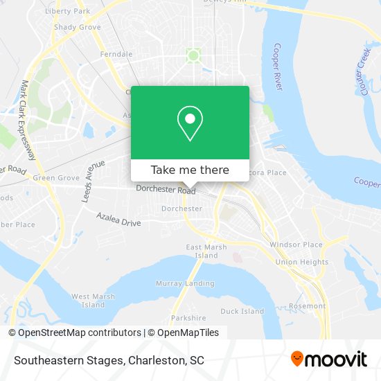 Southeastern Stages map