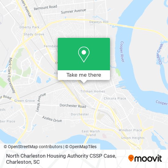 Mapa de North Charleston Housing Authority CSSP Case