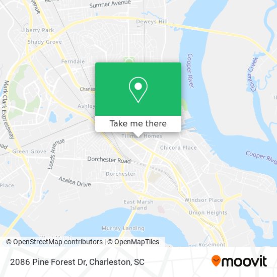 Mapa de 2086 Pine Forest Dr