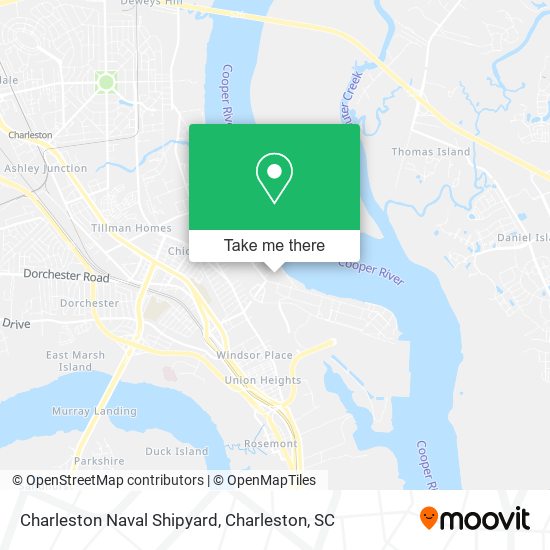 Charleston Naval Shipyard map