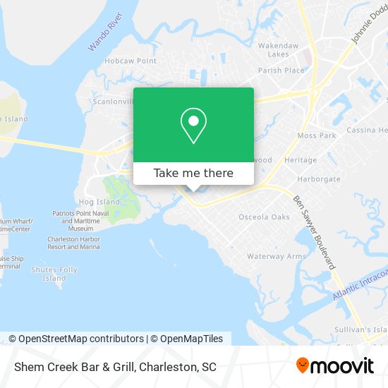 Mapa de Shem Creek Bar & Grill