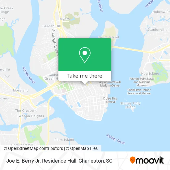 Joe E. Berry Jr. Residence Hall map