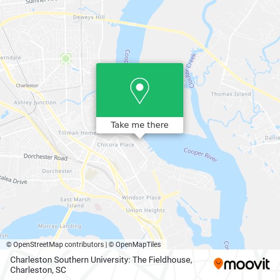 Mapa de Charleston Southern University: The Fieldhouse