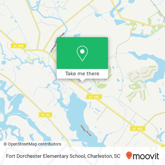 Fort Dorchester Elementary School map