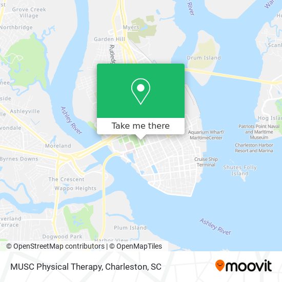 MUSC Physical Therapy map