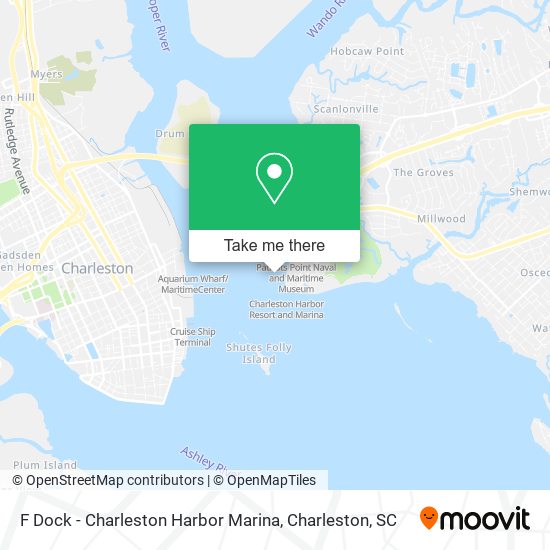 F Dock - Charleston Harbor  Marina map