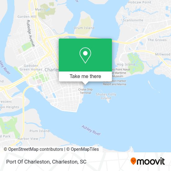 Port Of Charleston map
