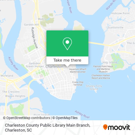 Mapa de Charleston County Public Library Main Branch