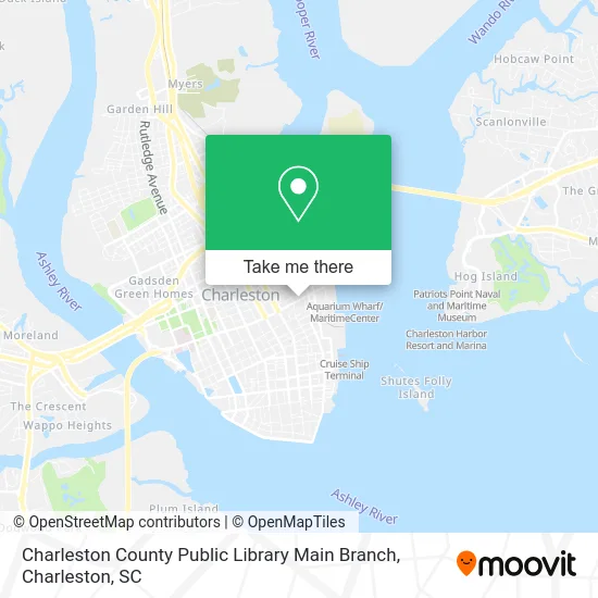 Charleston County Public Library Main Branch map