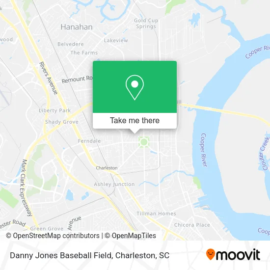 Danny Jones Baseball Field map