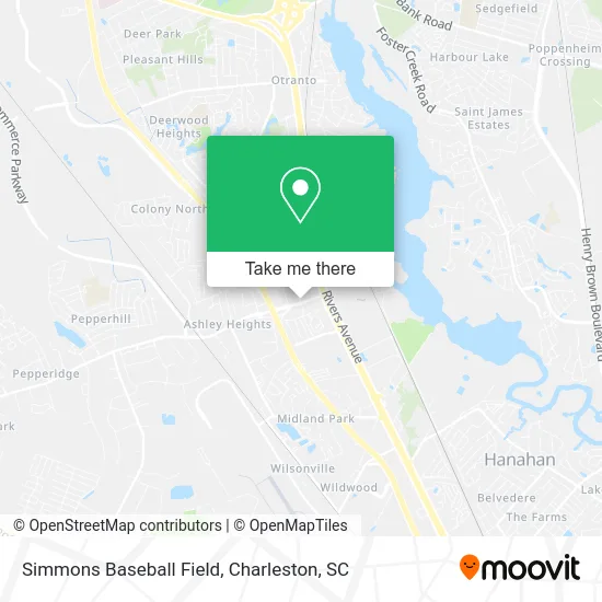 Simmons Baseball Field map