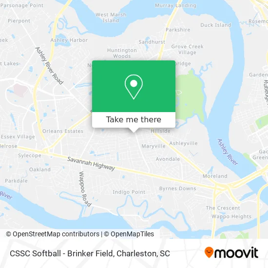 CSSC Softball - Brinker Field map