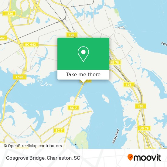 Mapa de Cosgrove Bridge