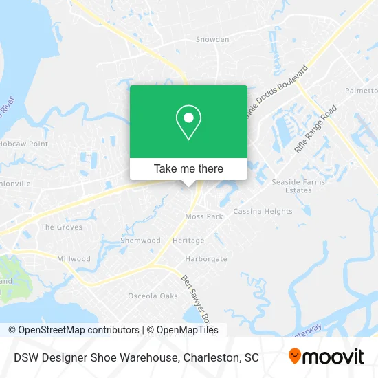 Mapa de DSW Designer Shoe Warehouse