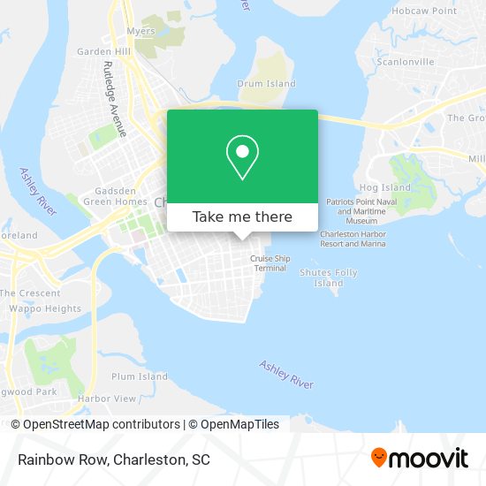 How To Get To Rainbow Row In Charleston Central By Bus Moovit