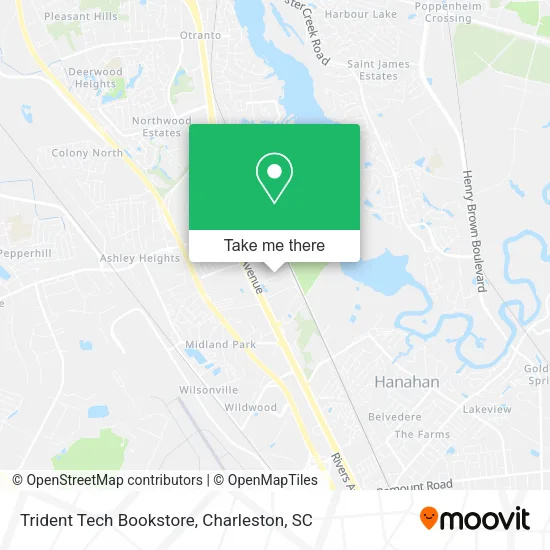 Trident Tech Bookstore map