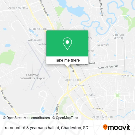 remount  rd & yeamans hall rd map
