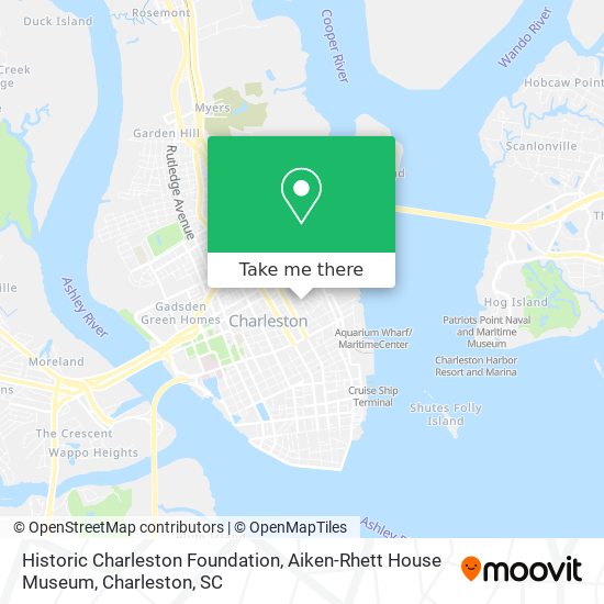 Mapa de Historic Charleston Foundation, Aiken-Rhett House Museum