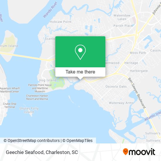 Geechie Seafood map