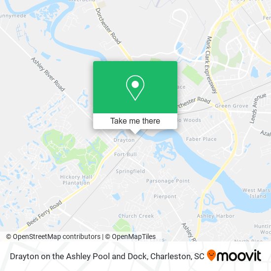 Mapa de Drayton on the Ashley Pool and Dock