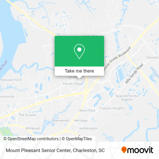 Mount Pleasant Senior Center map