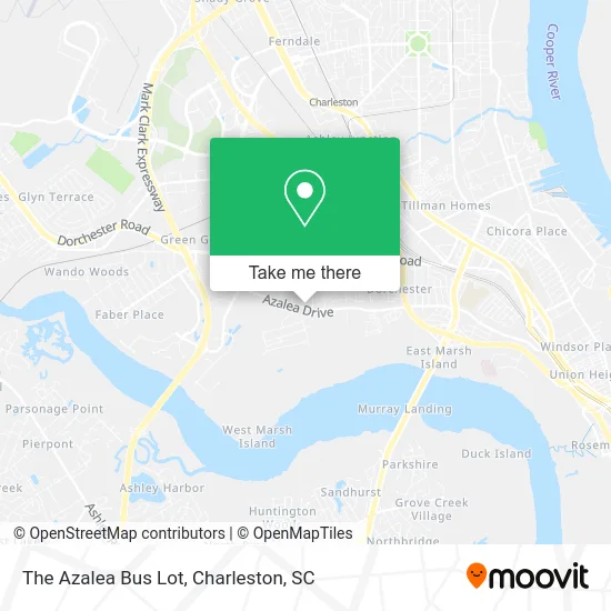 The Azalea Bus Lot map