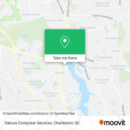 Sakura Computer Services map