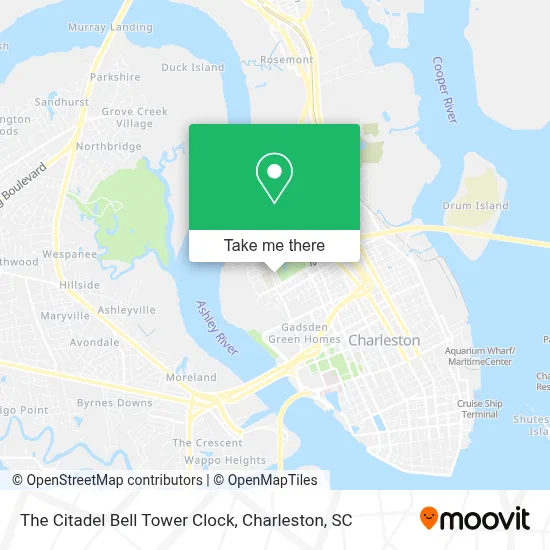 The Citadel Bell Tower Clock map