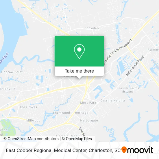 East Cooper Regional Medical Center map
