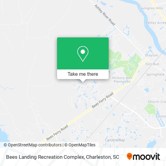 Mapa de Bees Landing Recreation Complex
