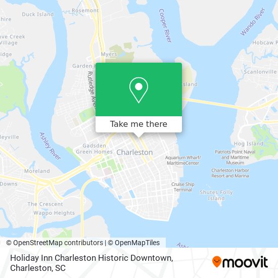 Holiday Inn Charleston Historic Downtown map