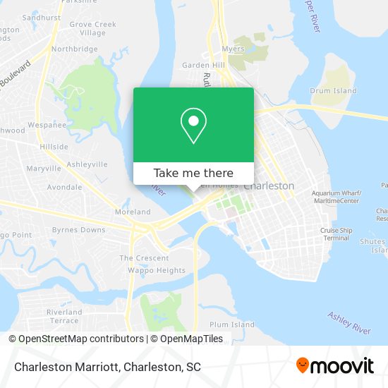 Mapa de Charleston Marriott