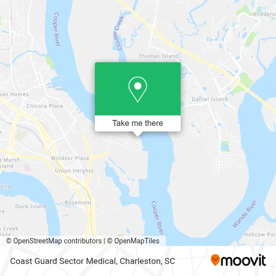 Coast Guard Sector Medical map