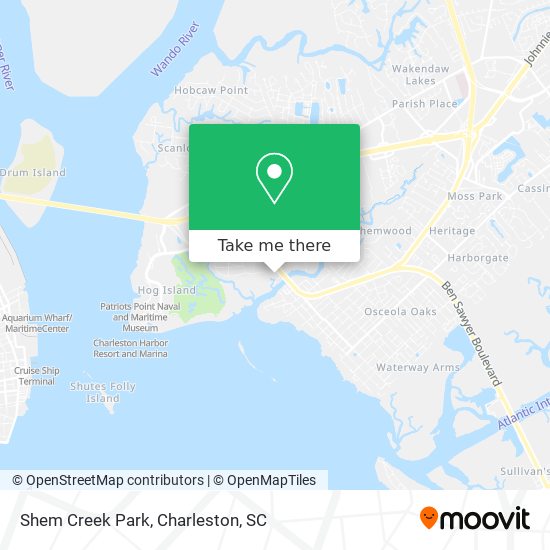 Shem Creek Park map