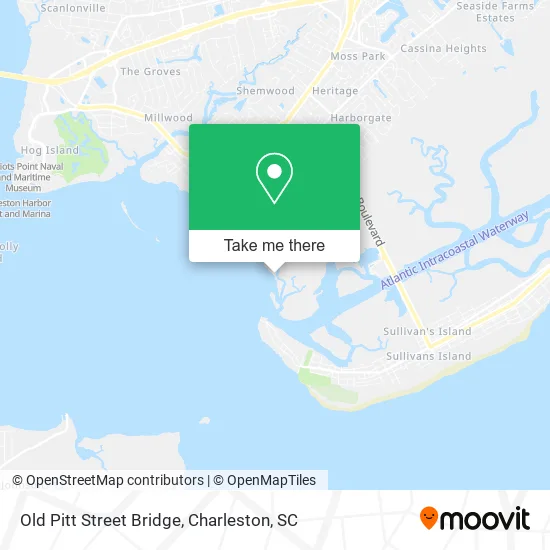Old Pitt Street Bridge map