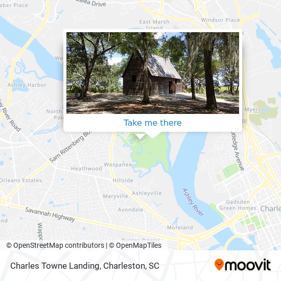 Mapa de Charles Towne Landing