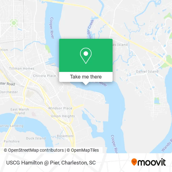 USCG Hamilton @ Pier map