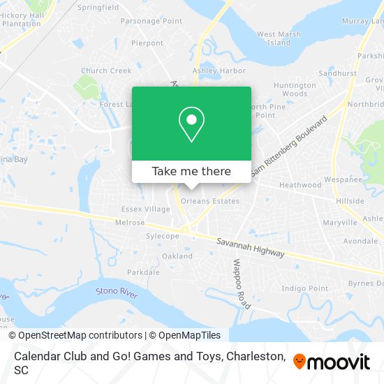 Mapa de Calendar Club and Go! Games and Toys