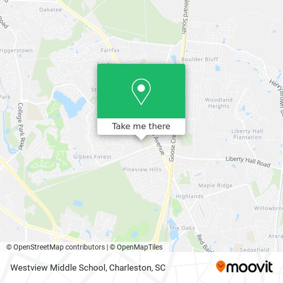 Mapa de Westview Middle School