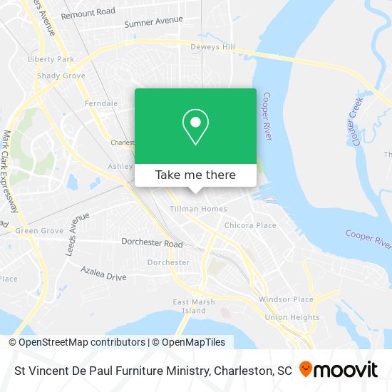 St Vincent De Paul Furniture Ministry map