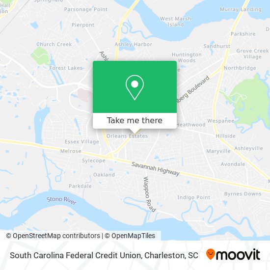 Mapa de South Carolina Federal Credit Union