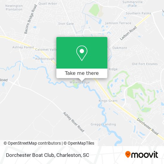 Mapa de Dorchester Boat Club